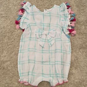 NWT Mudpie tassel bubble 9-12mo